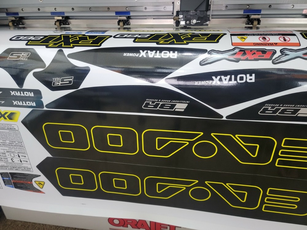 SEADOO RXT X 260 2013 Graphics / Decal / Sticker Kit Yellow
