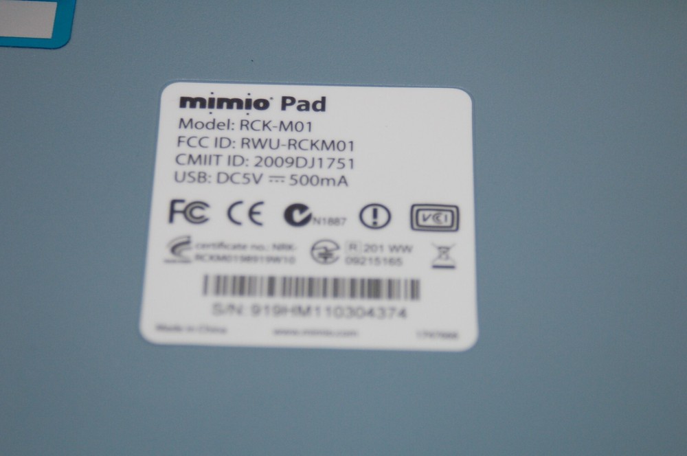 Dymo Mimio Pad RCK-M01 Wireless Interactive Graphic Pen Tablet