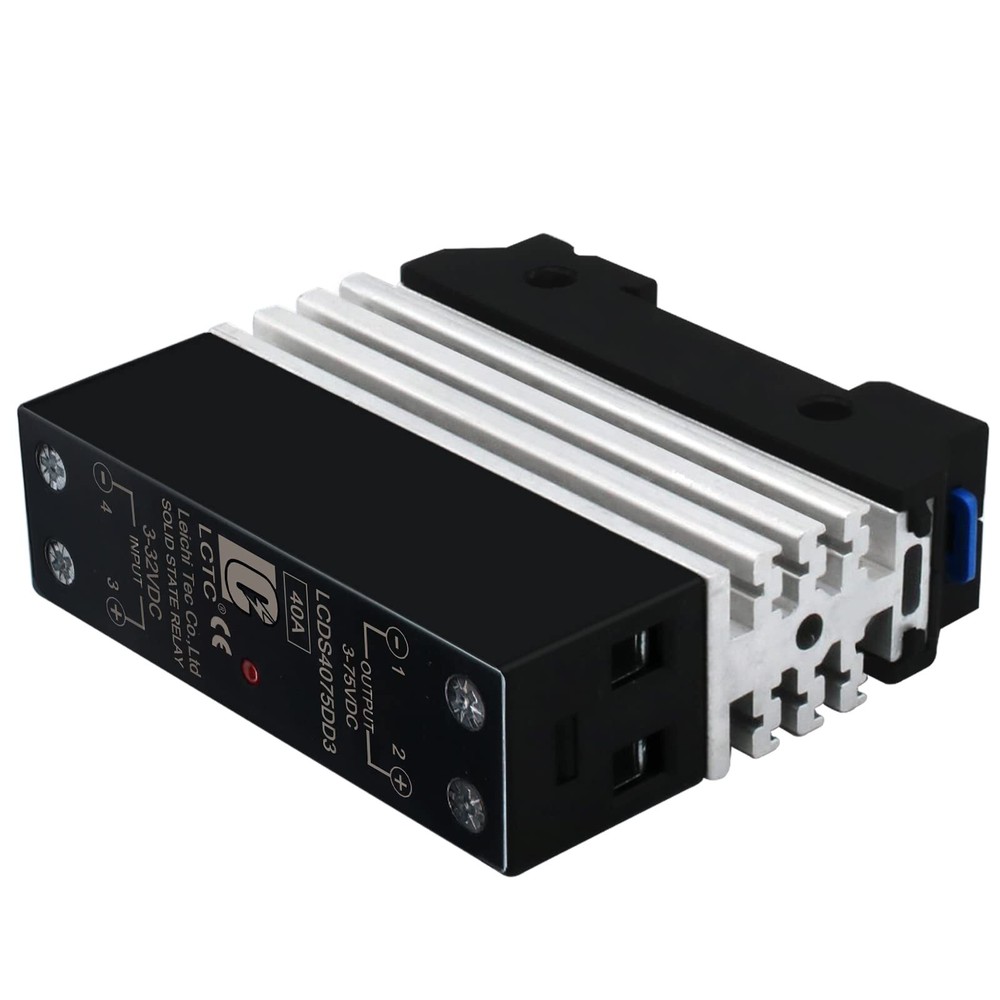 SSR 40 DD Solid State Relay DC to DC 3-32V Input 3-75V Output 40A Radiator