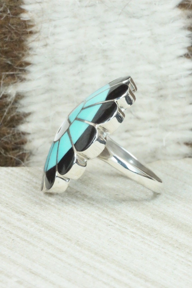 Multi Stone & Sterling Silver Ring - Denise Siutza - Size 5.5