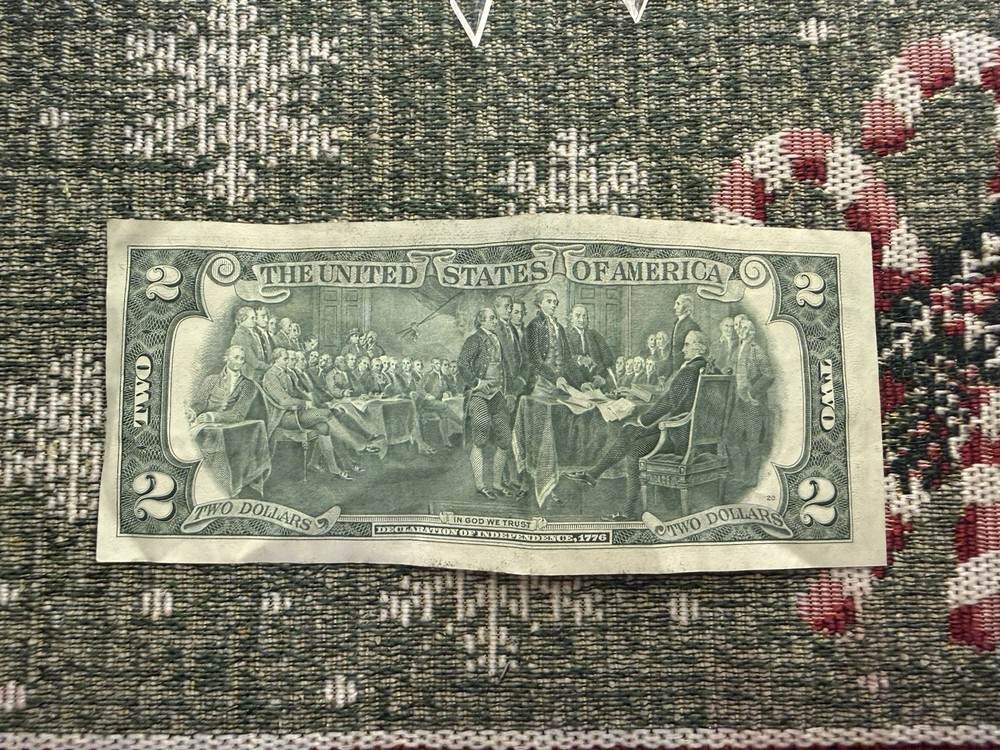$2 Bill Note Error- Miscut 1976 Series