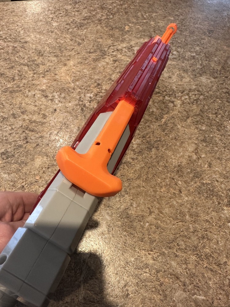 NERF Zombie Strike N-Strike Elite Translucent Red 2013