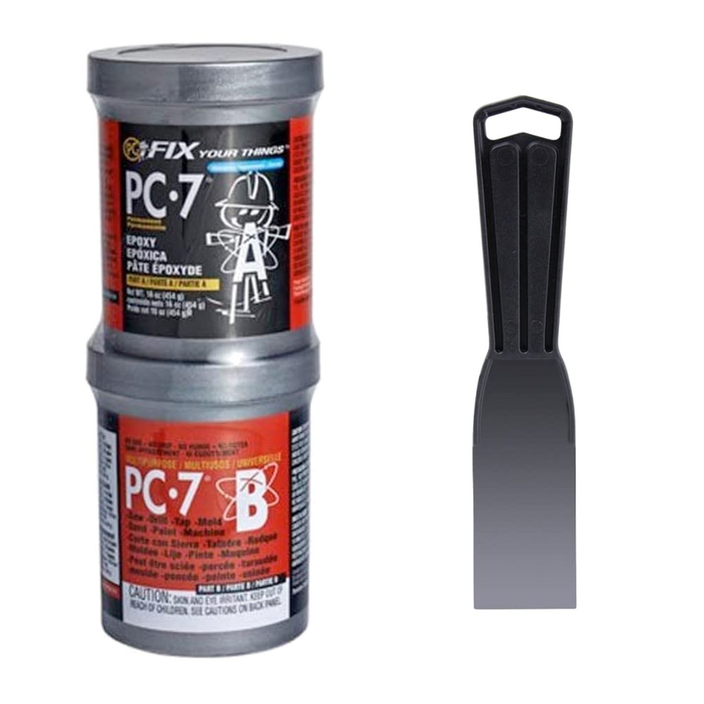 Two-Part Epoxy Paste in Two Cans - Charcoal Gray