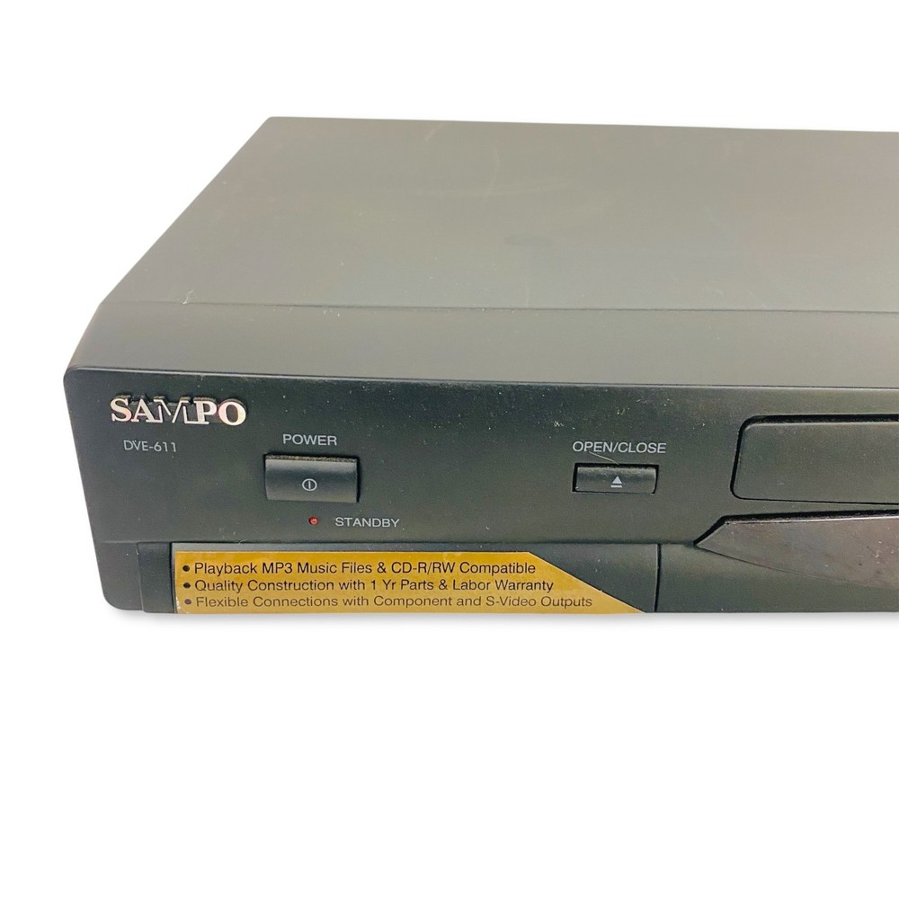 Sampo DVE-611 DVD SVCD VCD CD Player, Tested