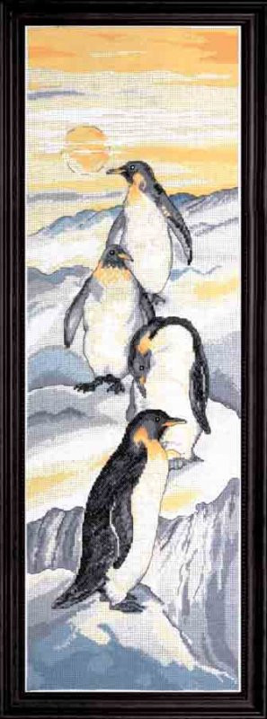 Design Works Cross Stitch Kit - Penguins