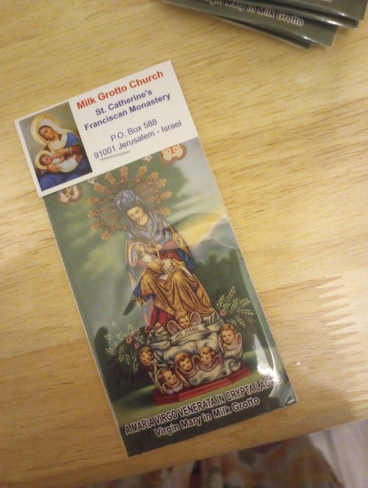 milk grotto powder from the Holy Land