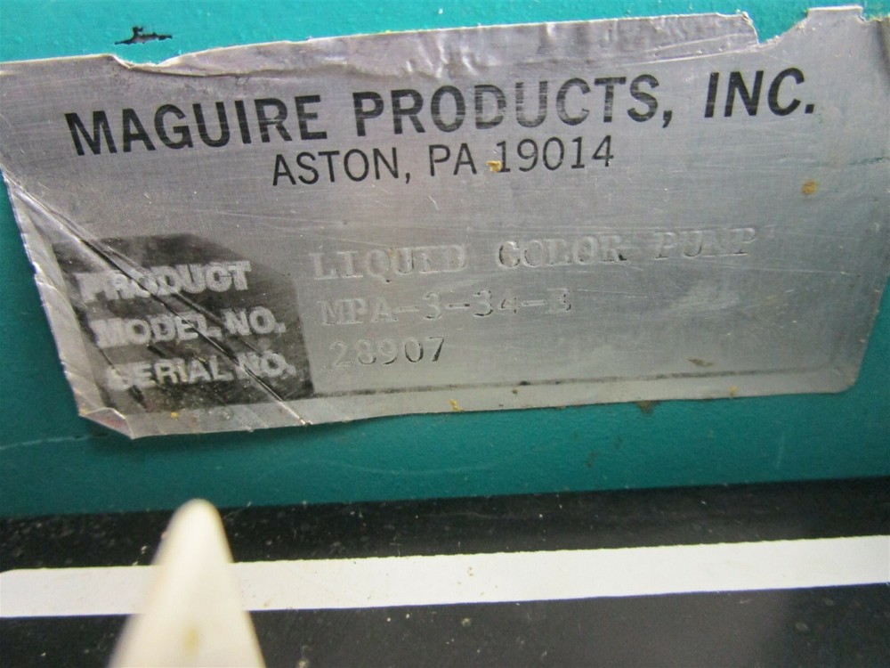 Maguire Liquid Color Pump Controller MPA-3-34-E Color Pump Guaranteed