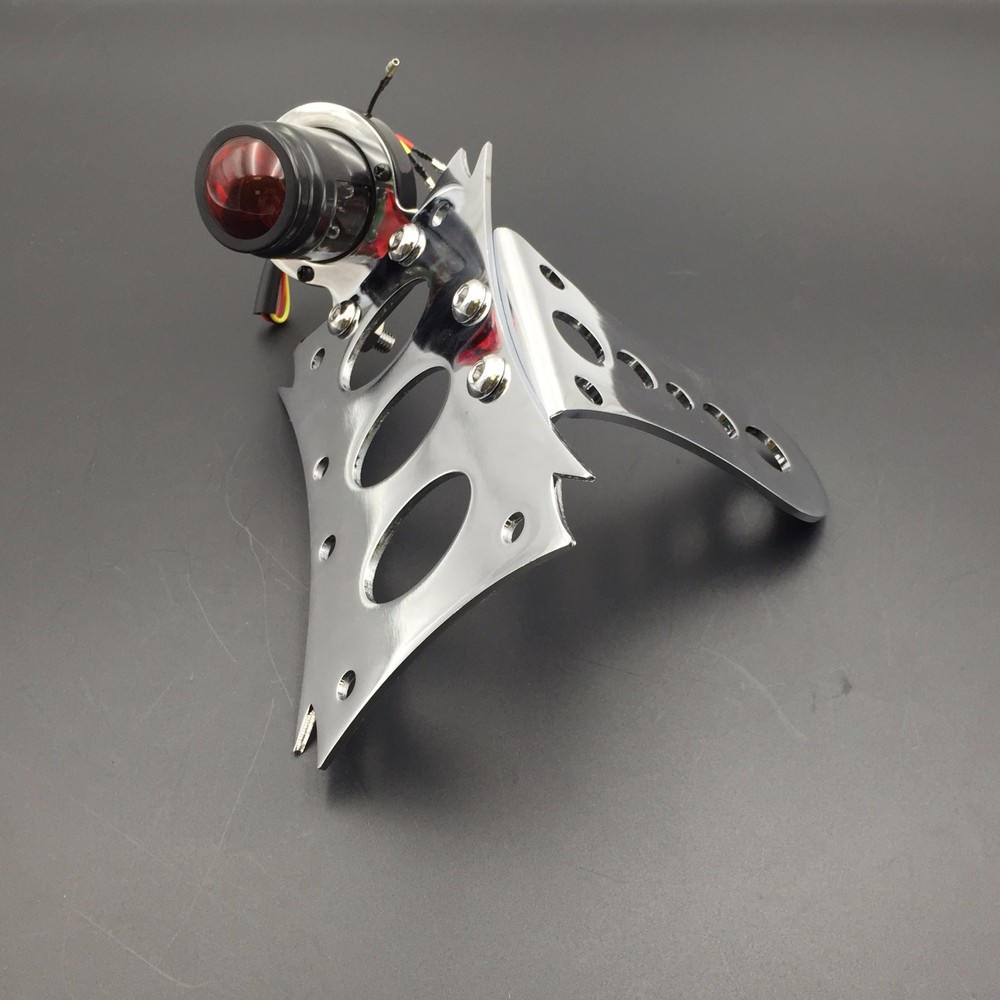 License Bracket & Tail Brake Light for Harley Touring Bobber Chopper Cruiser