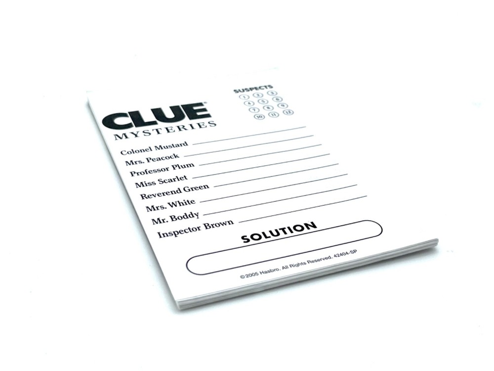 Clue Mysteries Decoding Detective Board Game Individual Replacement Parts