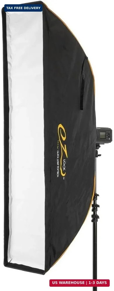 Glow EZ Lock 12x56 Quick Strip Rectangular Bowens Mount Softbox w/External, Inte