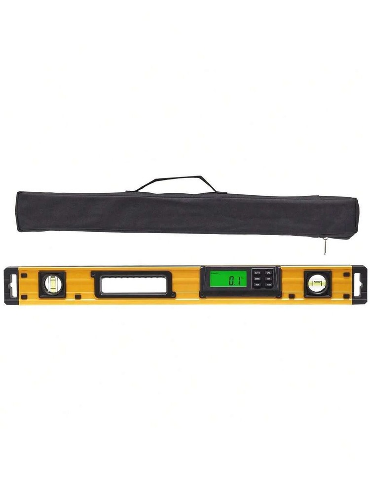 Torpedo level,24-level,featuring anLED-backlit display andbuilt-ingravity sensor