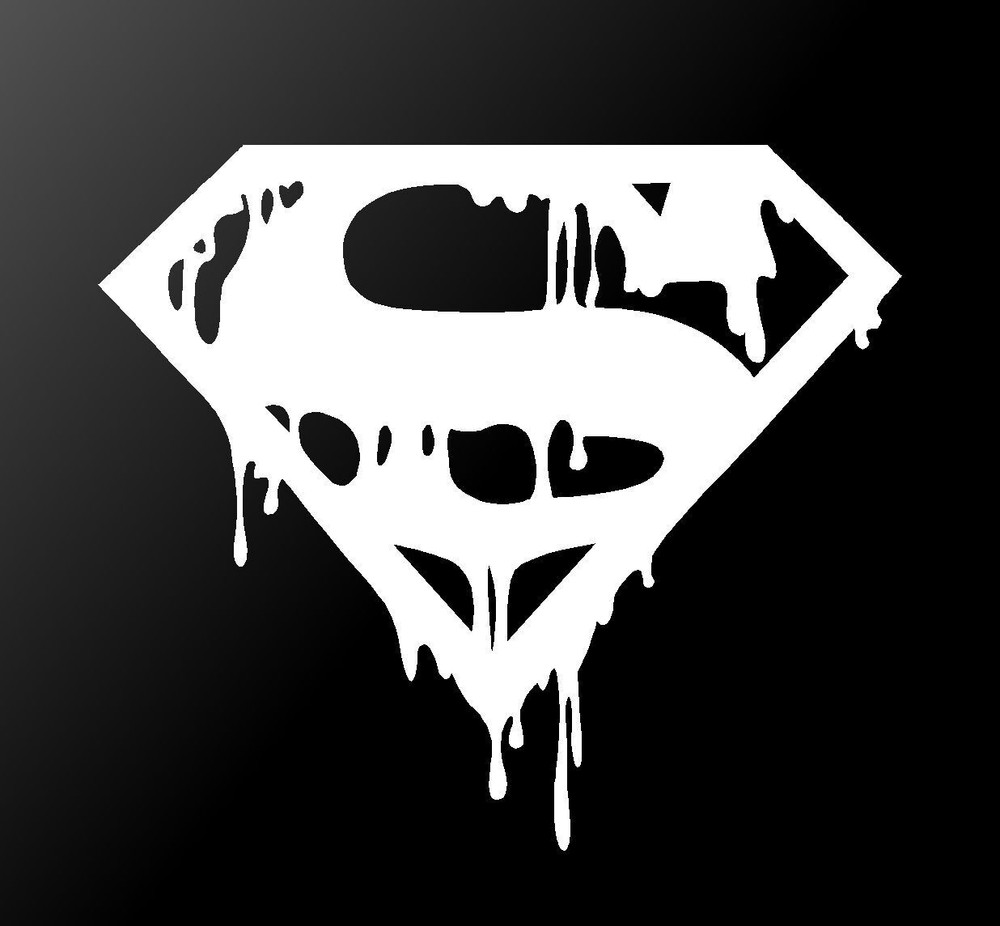 Dripping Bloody Superman Vinyl Decal
