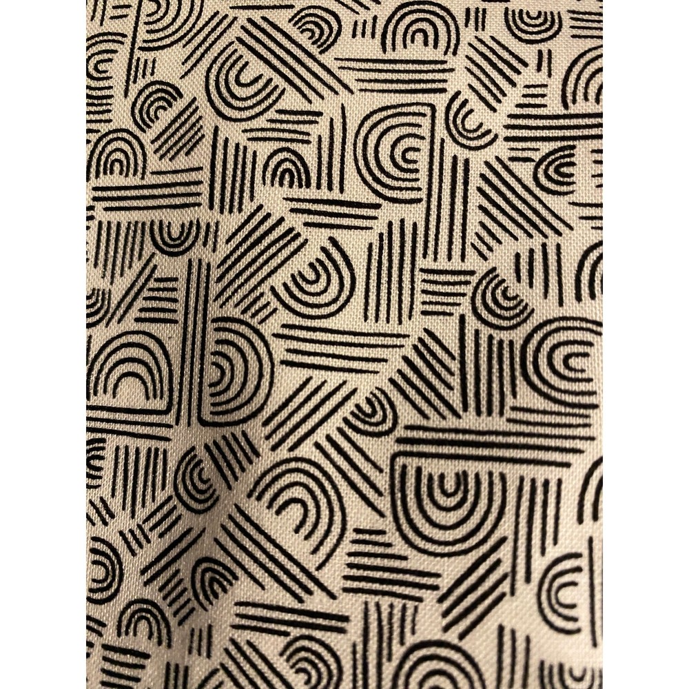 Quilt Fabric 4+ yards Black and White