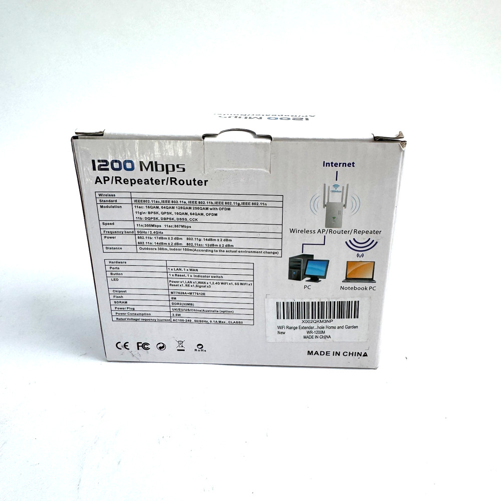 1200 Mbps AP/Repeater/Router Model: AC1200M