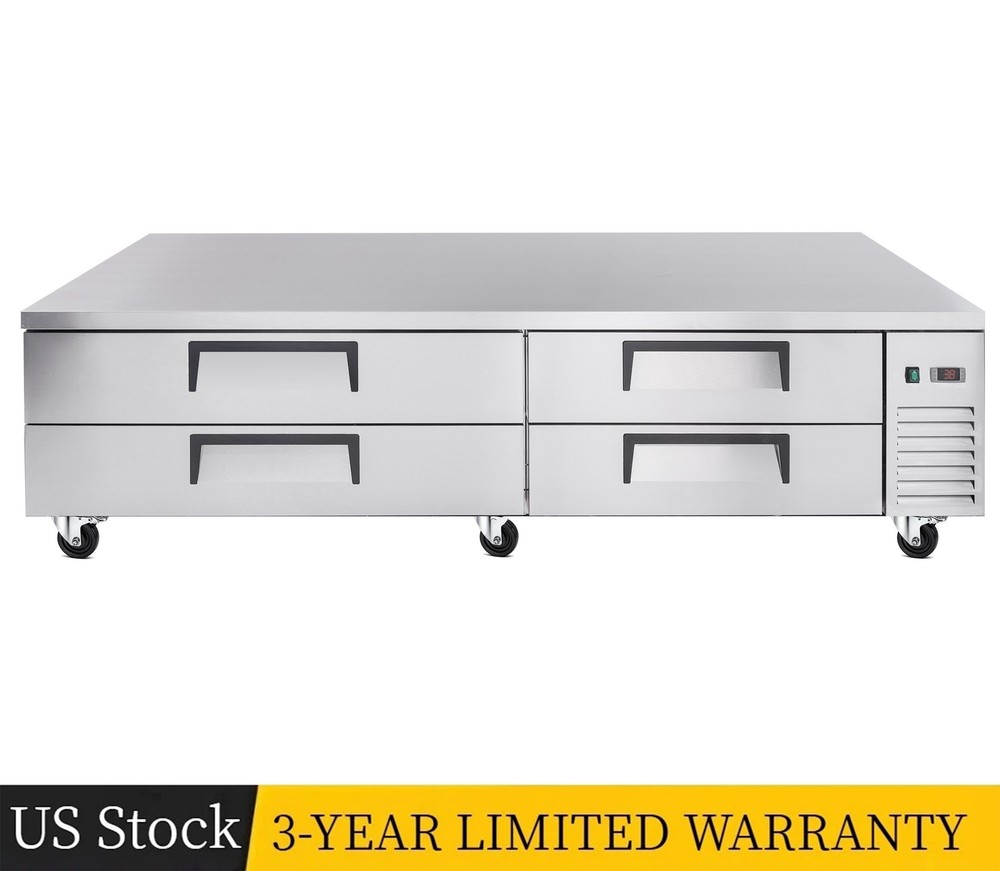 84" Refrigerated Chef Base 4 Drawer Undercounter Refrigerator 19.1 Cu.Ft Freezer