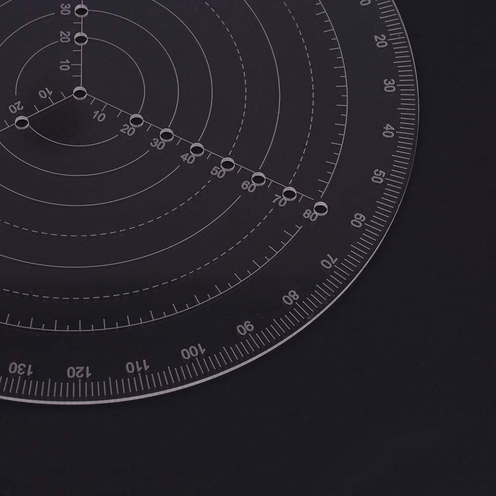 VISLONE Round Center Finder Compass Clear Acrylic Lathe Centering Tool...