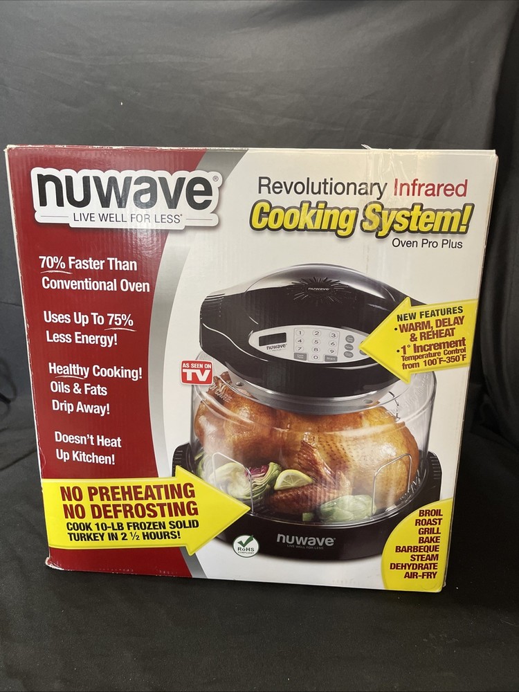 NuWave Infrared Oven Pro Plus Model 20631 W - Clear Dome - New, Open Box