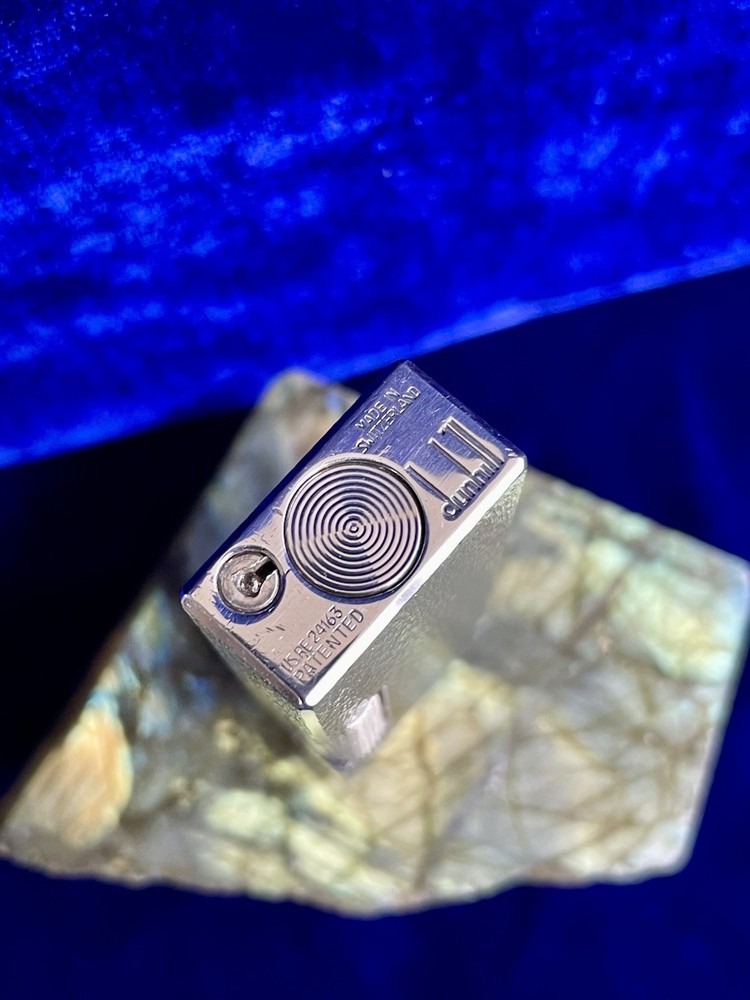 Vintage Dunhill Lighter Silver Rollagas Super Mint Condition Works 1 Year Warran