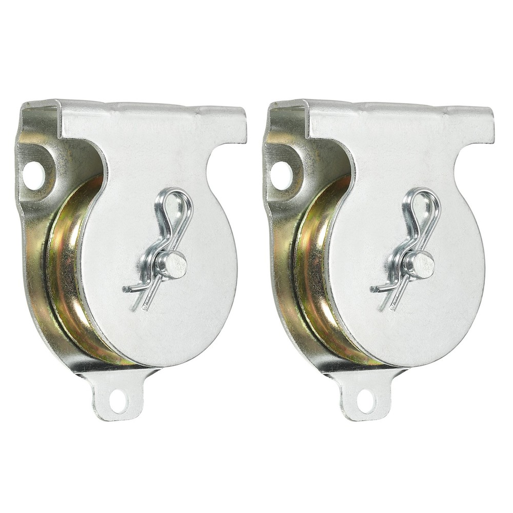 Ceiling Mount Single Pulley, 2pcs 2 Inch Dia Single Pulley for 10mm Wire Rope
