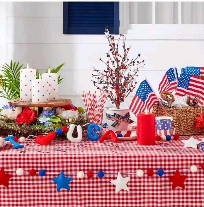 Lights4fun 4th July Mini Tree