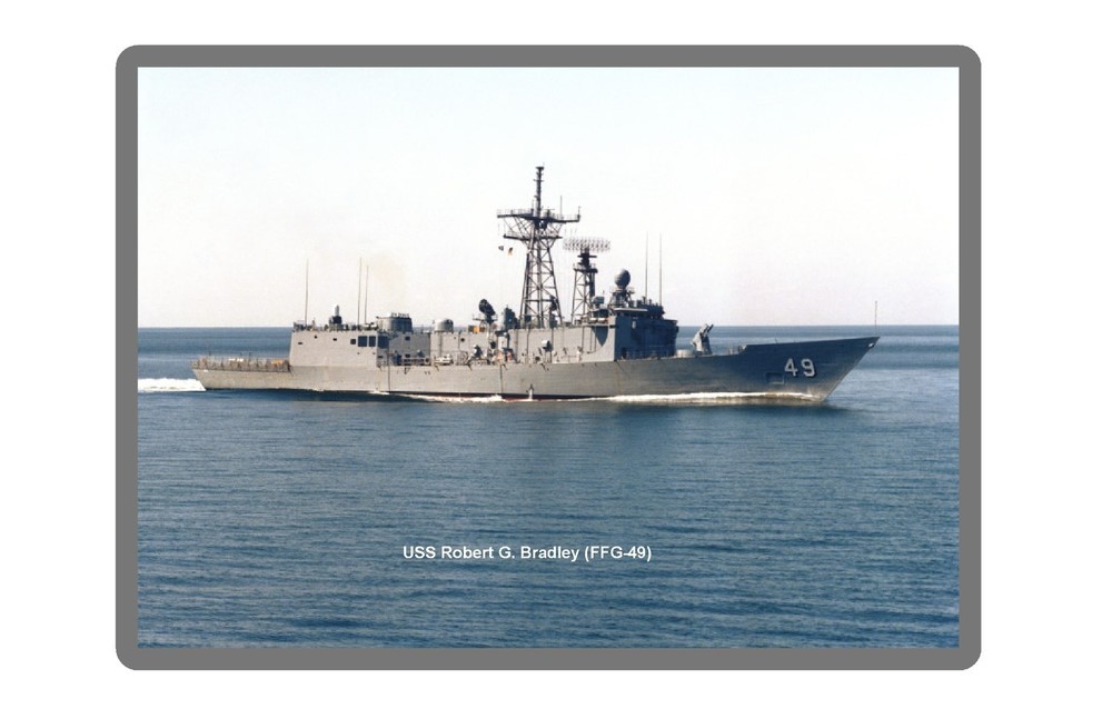 Navy Ship USS Robert G. Bradley (FFG-49)   Fridge / Tool Box Magnet