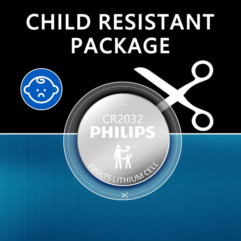 20Pack PHILIPS LITHIUM Battery 3V CR2032 2032 BR2032 DL2032 Button Cell Remote