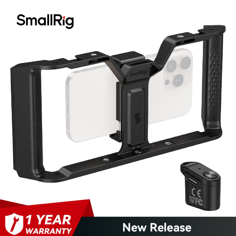 SmallRig IG-01 IntegraGrip Universal Phone Cage with WR-06 Wireless Controller