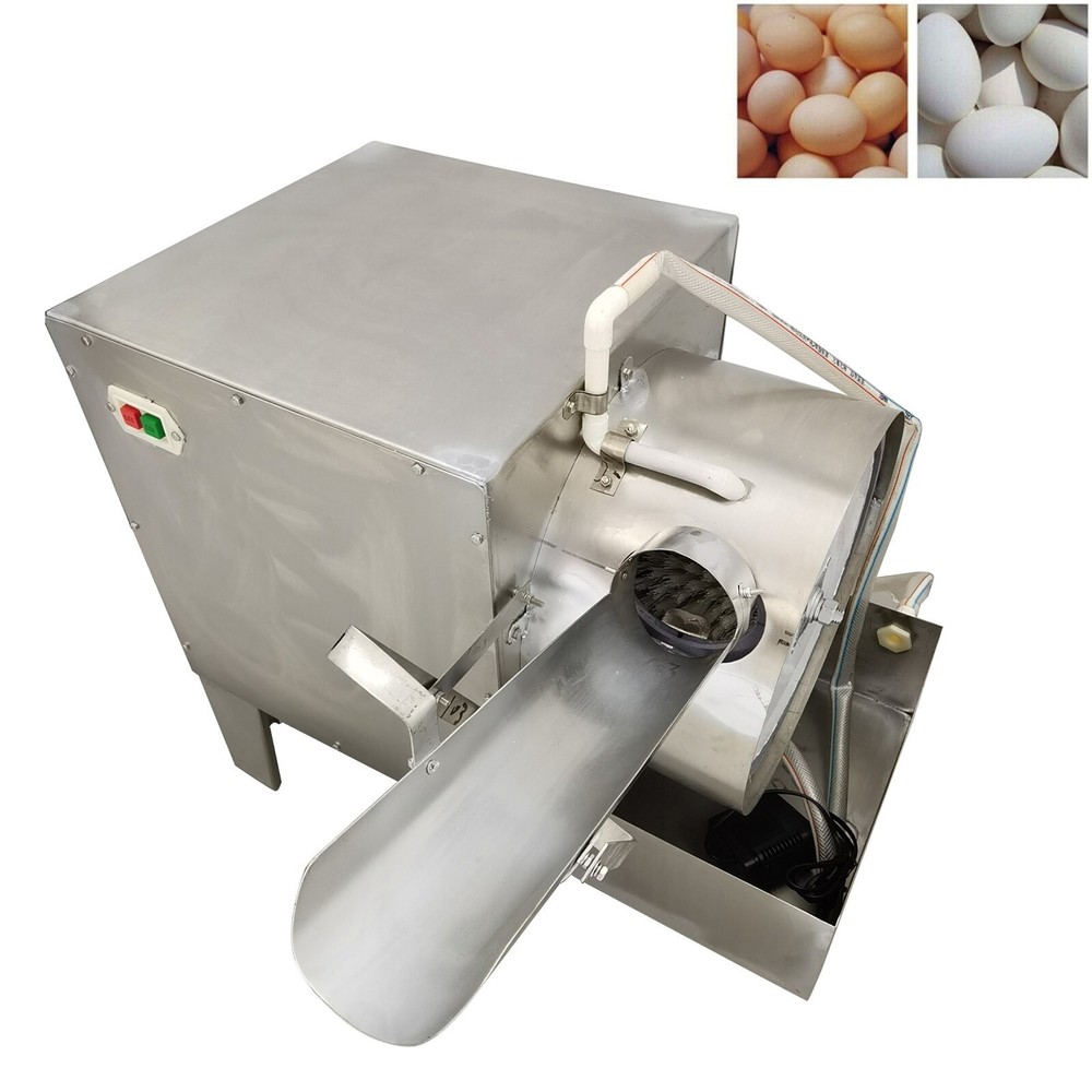 Single Row Electric Egg Shell Washer Cleaner Auto Egg Surface Washing Machine