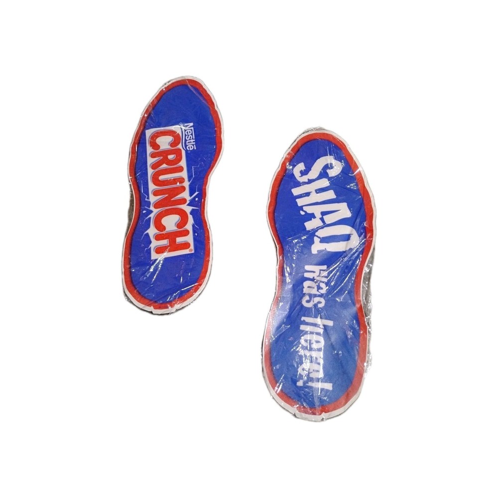 TWO LARGE NESTLE CRUNCH/SHAQ WAS HERE  STICKER DECALS