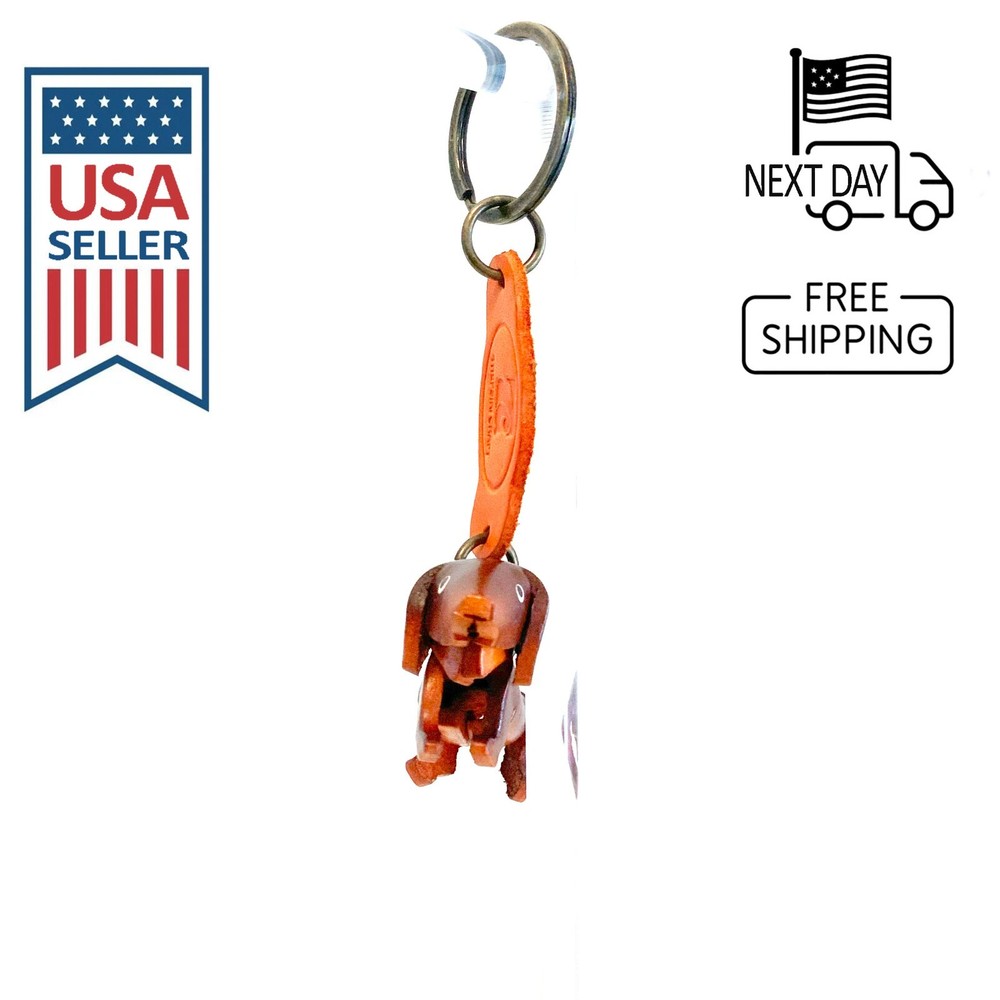 Dachshund Handmade Leather Keyring