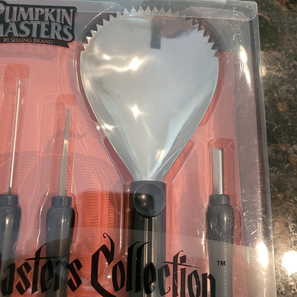 Pumpkin Masters Stainless Steel Tools Carving Kit Patterns Halloween