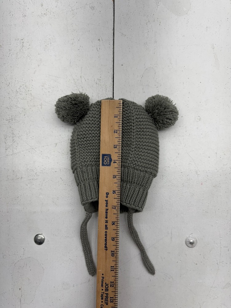 Langzhen Grey Knit Beanie Kids Size Medium