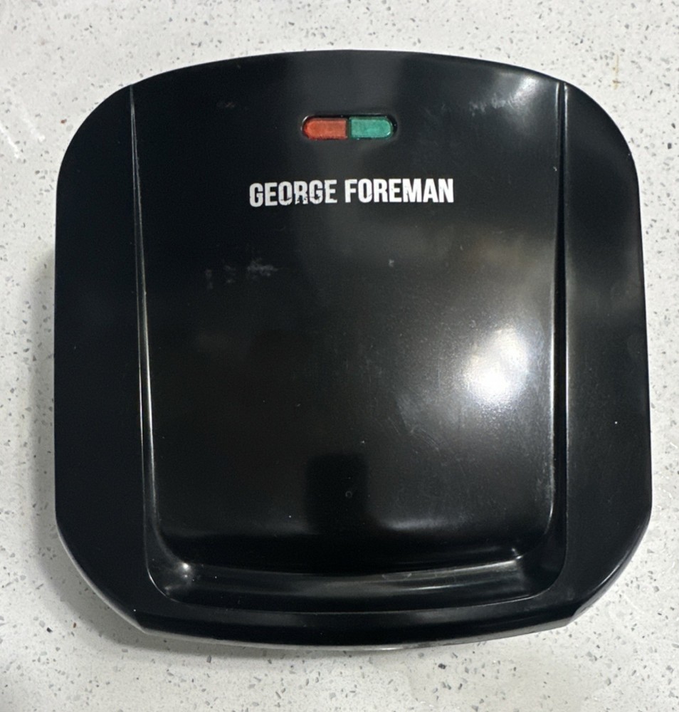 George Foreman Electric Non-Stick Contact Grill Black Easy Clean Rectangular