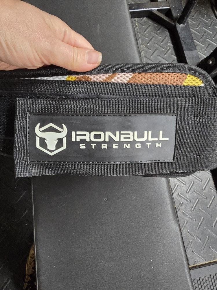 Iron Bull Strength Belt Size Large Multicolor Weight Lifting