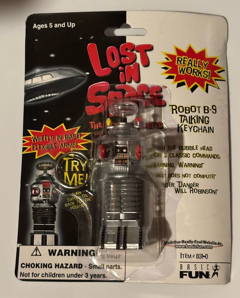 Lost in Space Robot B-9 Keychain 1997 Basic Fun