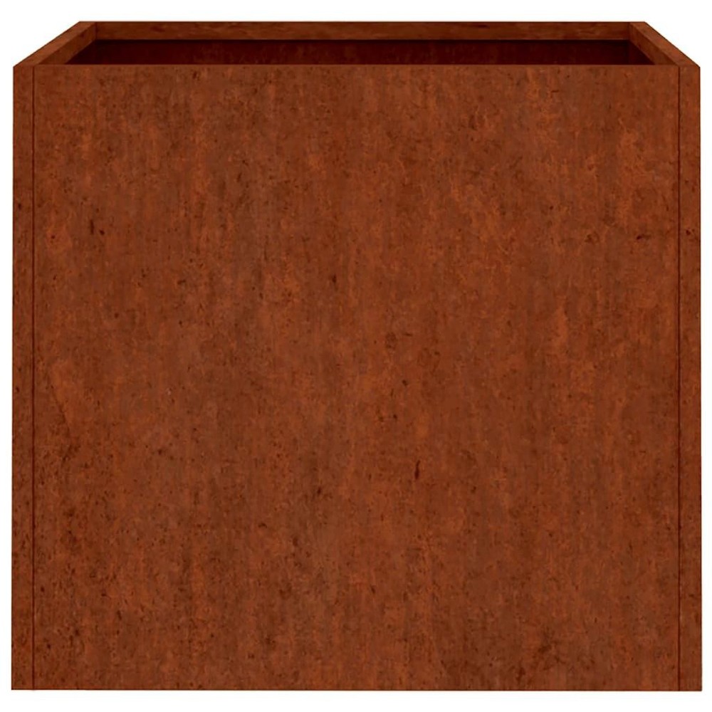Planter Rusty Corten Steel Medium Durable Planter Rectangular vidaXL