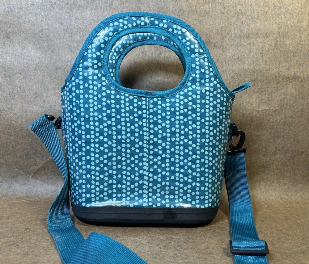 Olivet brand teal lunch bag with adjustable strap