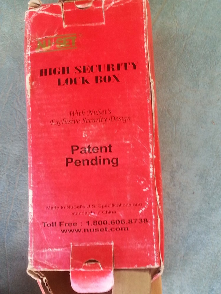 NU-SET 2020 Lock Box,4-Number,Hanging Combo Shackle