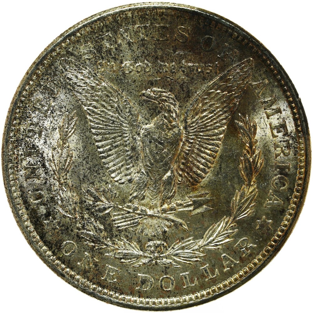1921 (P) Strikethrough Morgan Dollar
