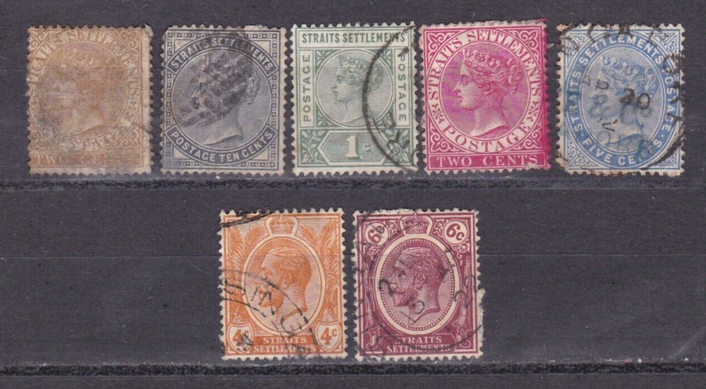 Straits Settlements Stamps Victoria & George V (Used)