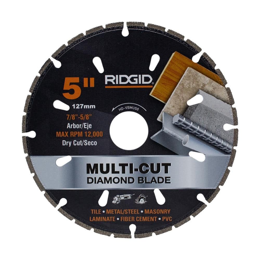 RIDGID 5 in. Diamond Multi-Cutting Blade