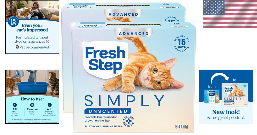 Advanced Multi Cat Litter, Odor Control, 37 lbs