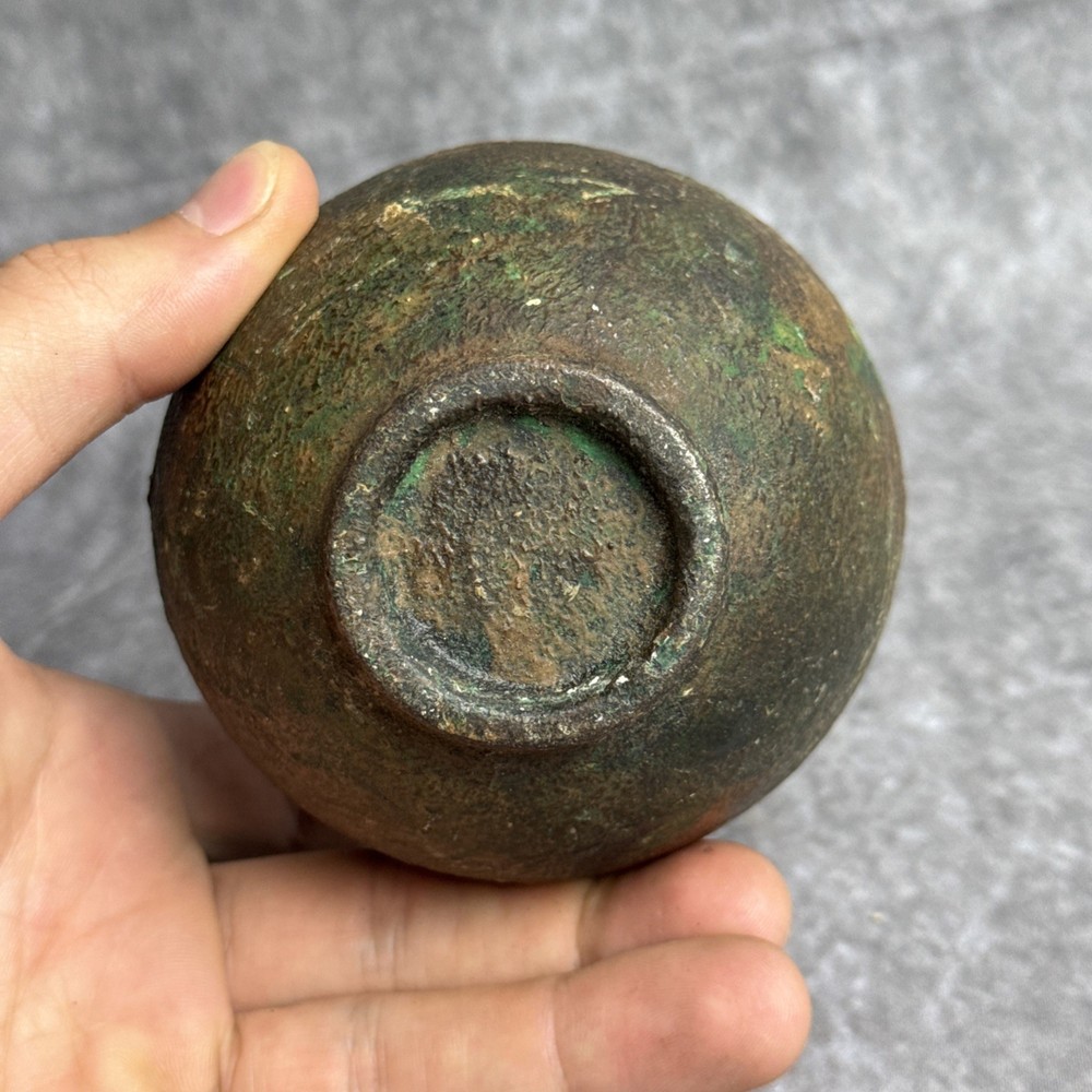 Antique Small Cast Iron Bowl Mortar 3 3/4”