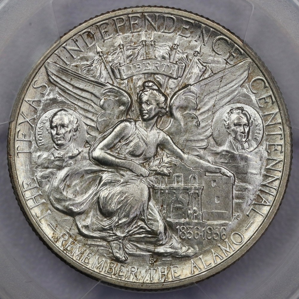 1936-S 50c Texas Commemorative Half Dollar - PCGS MS 67+ CAC