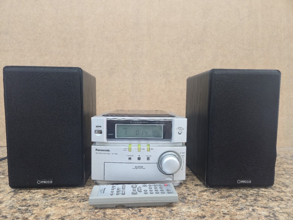 Panasonic SA-PM01 CD/ AM/FM Stereo System W/Remote *READ DESCRIPTION* #1919