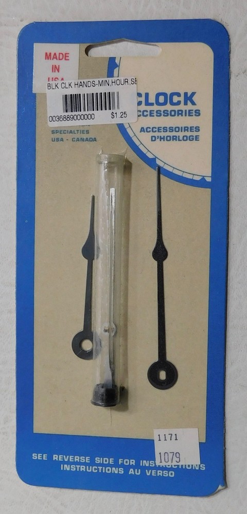 New Clock Hands USA Made Black