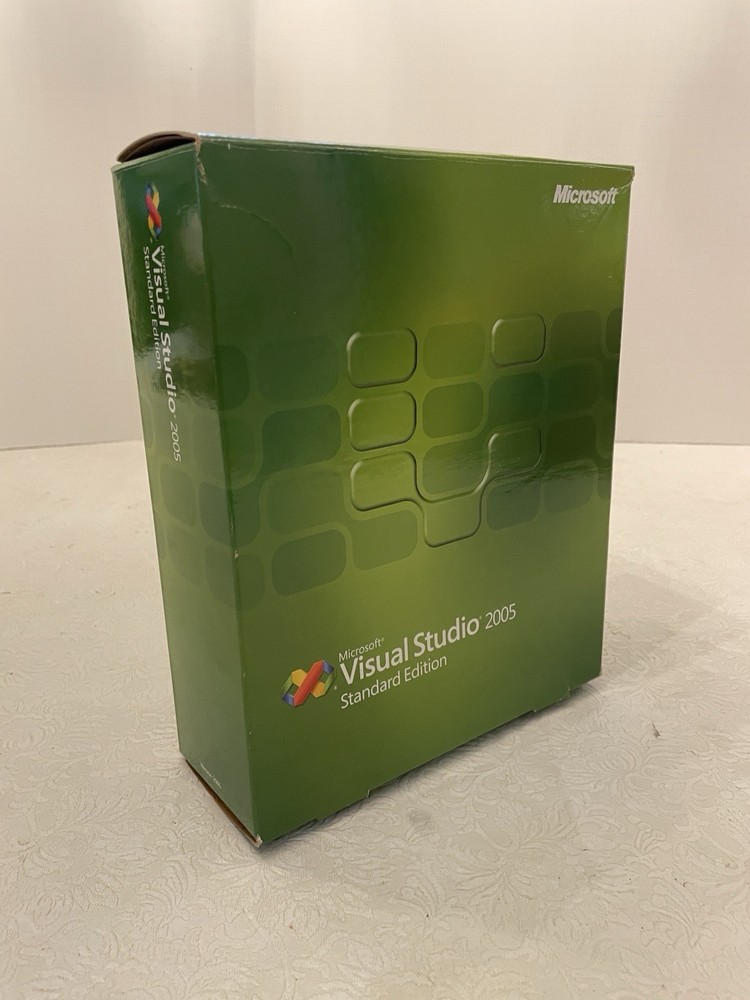 Microsoft Visual Studio 2005 Standard Edition Complete 5 Disc Set With Key Used