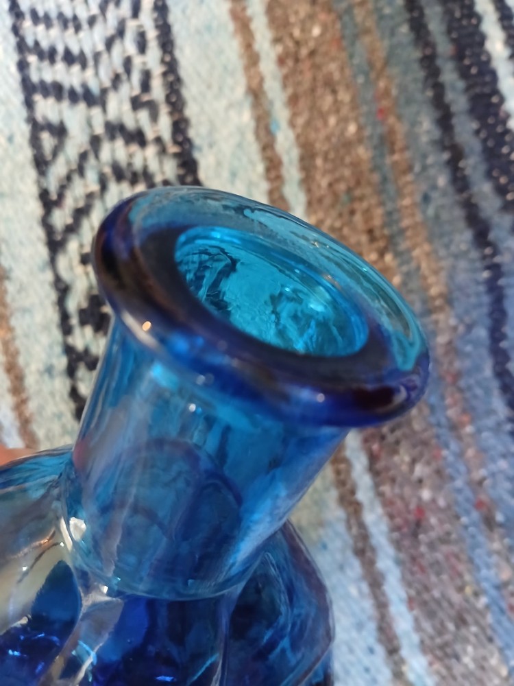 Mardi Gras Empoli Decanter Blue
