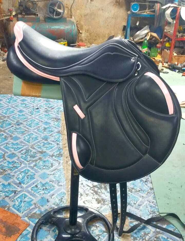 Leather Jumping/Close contact, Monolap Changeable Gullets Saddle