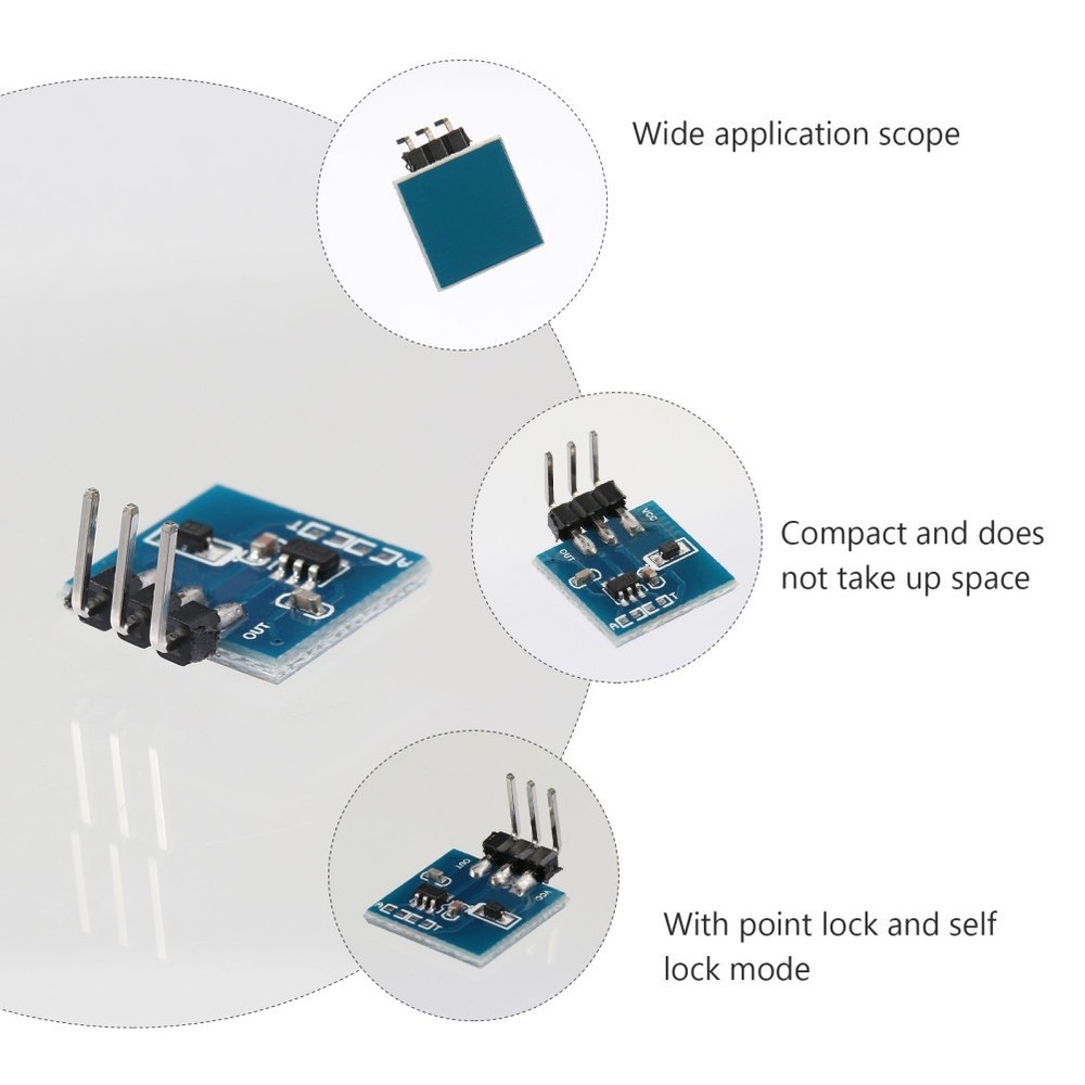 5 Pcs Module Self-locking Capacitive Switch Single Modifies Sensor